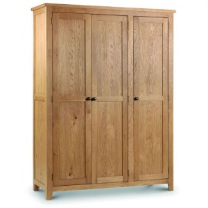 Julian Bowen Oak Furniture Marlborough 3 Door Triple Wardrobe Julian Bowen Oak Furniture Marlborough 3 Door Triple Wardrobe