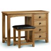 Julian Bowen Oak Furniture Marlborough Dressing Table Stool