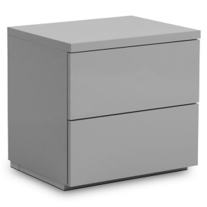 Julian Bowen Painted Furniture Monaco Grey 2 Drawer Bedside Julian Bowen Painted Furniture Monaco Grey 2 Drawer Bedside