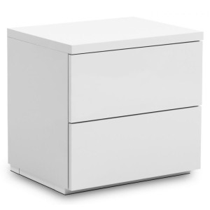 Julian Bowen Painted Furniture Monaco White 2 Drawer Bedside Julian Bowen Painted Furniture Monaco White 2 Drawer Bedside