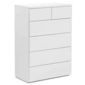 Julian Bowen Painted Furniture Monaco White 4 Over 2 Drawer Chest Julian Bowen Painted Furniture Monaco White 4 Over 2 Drawer Chest