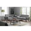 Julian Bowen Monza Furniture Mid-Grey Linen 2 Seater Sofa MON501