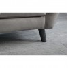 Julian Bowen Monza Furniture Mid-Grey Linen 3 Seater Sofa MON502