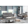 Julian Bowen Monza Furniture Mid-Grey Linen 3 Seater Sofa MON502