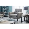 Julian Bowen Monza Furniture Mid-Grey Linen Armchair MON503