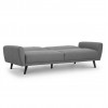 Julian Bowen Monza Furniture Mid-Grey Linen Sofa-bed