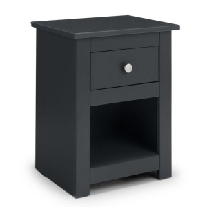 Julian Bowen Painted Furniture Radley Anthracite 1 Drawer Bedside Julian Bowen Painted Furniture Radley Anthracite 1 Drawer Bedside