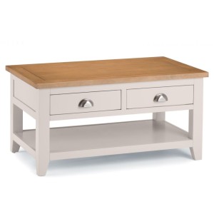 Julian Bowen Painted Furniture Richmond Grey 2 Drawer Coffee Table Julian Bowen Painted Furniture Richmond Grey 2 Drawer Coffee Table