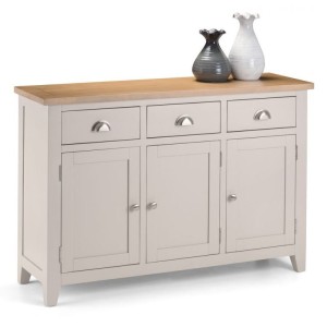 Julian Bowen Painted Furniture Richmond Grey 3 Drawer 3 Door Sideboard Julian Bowen Painted Furniture Richmond Grey 3 Drawer 3 Door Sideboard