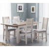 Julian Bowen Painted Furniture Richmond Grey Extending Dining Table