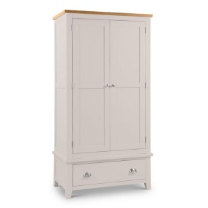 Julian Bowen Painted Furniture Richmond Grey 2 Door Double Wardrobe