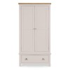 Julian Bowen Painted Furniture Richmond Grey 2 Door Double Wardrobe