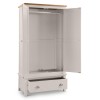 Julian Bowen Painted Furniture Richmond Grey 2 Door Double Wardrobe