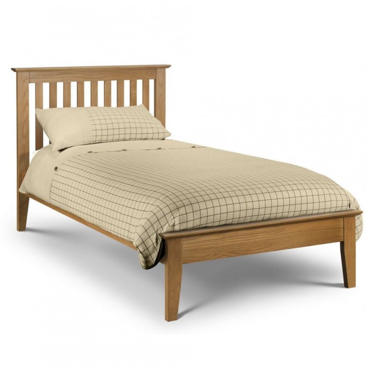 Julian Bowen Oak Furniture Salerno Shaker 3ft Single Bed