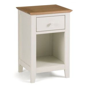 Julian Bowen Painted Furniture Salerno Ivory 1 Drawer Bedside Julian Bowen Painted Furniture Salerno Ivory 1 Drawer Bedside