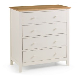 Julian Bowen Painted Furniture Salerno Ivory 4 Drawer Chest Julian Bowen Painted Furniture Salerno Ivory 4 Drawer Chest