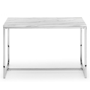 Julian Bowen Metal and Marble Furniture Scala 120cm Dining Table Julian Bowen Metal and Marble Furniture Scala 120cm Dining Table