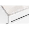 Julian Bowen Metal and Marble Furniture Scala 120cm Dining Table