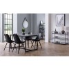 Julian Bowen Furniture Staten Concrete and Metal Rectangular Dining Table