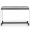 Julian Bowen Furniture Staten Concrete and Metal Rectangular Dining Table