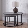 Julian Bowen Metal Furniture Staten Round Nesting Coffee Table