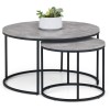 Julian Bowen Metal Furniture Staten Round Nesting Coffee Table