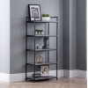 Julian Bowen Metal Furniture Staten Tall Bookcase