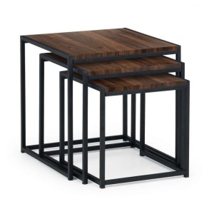 Julian Bowen Contemporary Furniture Tribeca Walnut Nest of Tables Julian Bowen Contemporary Furniture Tribeca Walnut Nest of Tables