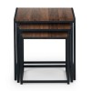 Julian Bowen Contemporary Furniture Tribeca Walnut Nest of Tables