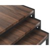 Julian Bowen Contemporary Furniture Tribeca Walnut Nest of Tables