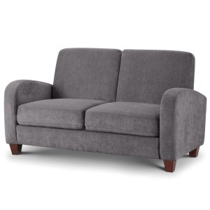 Julian Bowen Vivo Furniture Dusk Grey Chenille 2 Seater Sofa  Julian Bowen Vivo Furniture Dusk Grey Chenille 2 Seater Sofa VIV102