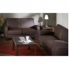 Julian Bowen Vivo Furniture Faux Chestnut Leather 3 Seater Sofa
