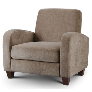 Julian Bowen Vivo Furniture Mink Chenille Armchair Julian Bowen Vivo Furniture Mink Chenille Armchair VIV005