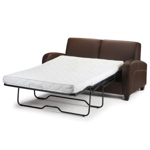 Julian Bowen Vivo Chestnut Brown Faux Leather Sofabed Julian Bowen Vivo Chestnut Brown Faux Leather Sofabed