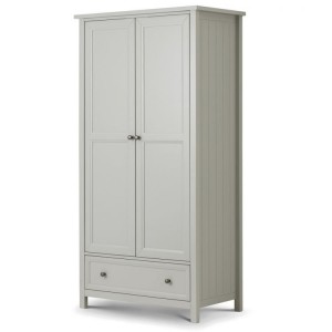Julian Bowen Painted Furniture Maine Dove Grey 2 Door Combination Wardrobe Julian Bowen Painted Furniture Maine Dove Grey 2 Door Combination Wardrobe