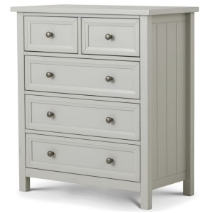Julian Bowen Painted Furniture Maine Dove Grey 3 Over 2 Drawer Chest Julian Bowen Painted Furniture Maine Dove Grey 3 Over 2 Drawer Chest