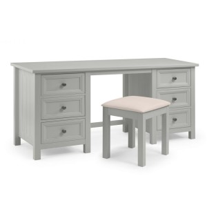 Julian Bowen Painted Furniture Maine Dove Grey Dressing Table Julian Bowen Painted Furniture Maine Dove Grey Dressing Table