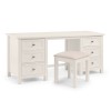 Julian Bowen Painted Furniture Maine Surf White Dressing Table