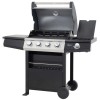 Lifestyle Appliances Grenada 4 Burner Gas BBQ With Side Burner LFS688BLK