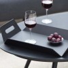 Maze Lounge Outdoor Fabric Aluminium Grey Table Tray