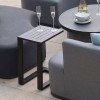 Maze Lounge Outdoor Fabric Aluminium Black Side Table