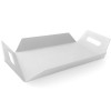 Maze Lounge Outdoor Fabric Aluminium White Table Tray