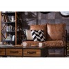 New Foundry Industrial Furniture Faux Leather Sofa 2404947