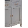 Loire Painted Furniture Light Grey Display Cabinet 5502143