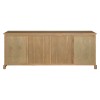 Premier Lyon Oak Furniture Aged Grey Sliding Door Sideboard 5501636