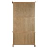 Premier Lyon Oak Furniture Sliding Doors Glass Cabinet 5501637