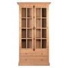 Premier Lyon Oak Furniture 2 Door Display Cabinet 5501640