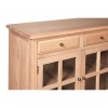 Premier Lyon Oak Furniture 4 Door Wide Sideboard 5501641