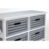 Coral Rustic White and Grey Furniture 6 Drawer Storage Chest 2404022