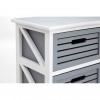 Coral Rustic White and Grey Furniture 6 Drawer Storage Chest 2404022
